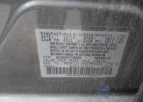 2015 Nissan Sentra S from USA, damaged, VIN 3N1AB7AP1FY360639